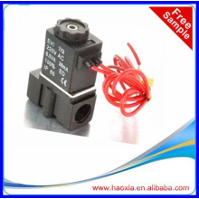 Válvula de plástico de 24V DC mini solenoide para aceite de agua de aire de gas